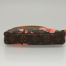 LOUIS VUITTON Monogram Rose Pochette Accessoires Pouch M48615 LV Auth KD404AM-5