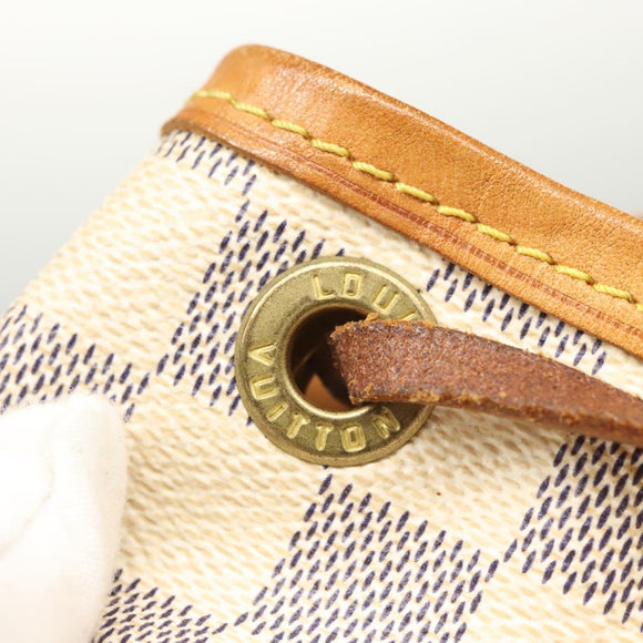 LOUIS VUITTON Damier Azur Noe Shoulder Bag N42222 LV Auth KD408