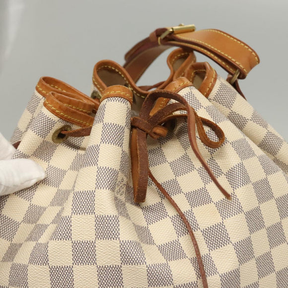 LOUIS VUITTON Damier Azur Noe Shoulder Bag N42222 LV Auth KD408