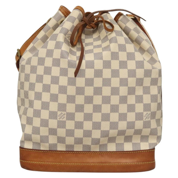 LOUIS VUITTON Damier Azur Noe Shoulder Bag N42222 LV Auth KD408