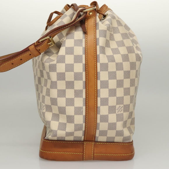 LOUIS VUITTON Damier Azur Noe Shoulder Bag N42222 LV Auth KD408