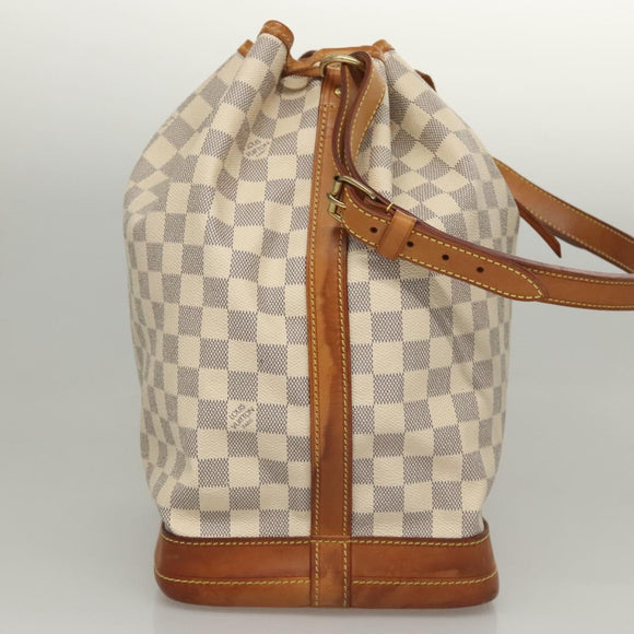 LOUIS VUITTON Damier Azur Noe Shoulder Bag N42222 LV Auth KD408