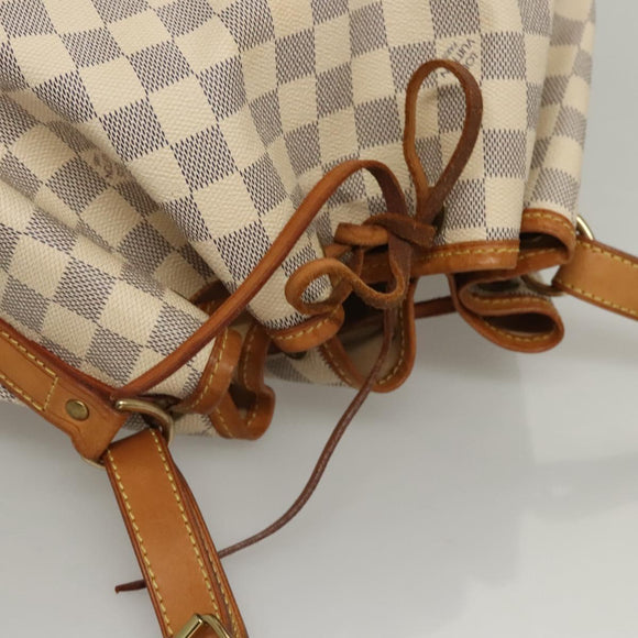 LOUIS VUITTON Damier Azur Noe Shoulder Bag N42222 LV Auth KD408