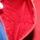 CELINE Shoulder Bag Leather Blue Gold Auth KD413-24