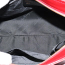 Salvatore Ferragamo Gancini Shoulder Bag Leather 2way Red Gold Auth KD414-11