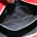 Salvatore Ferragamo Gancini Shoulder Bag Leather 2way Red Gold Auth KD414-19