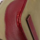 PRADA Hand Bag Canvas Beige Auth KD415-17