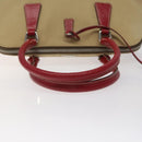 PRADA Hand Bag Canvas Beige Auth KD415-7