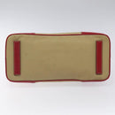 PRADA Hand Bag Canvas Beige Auth KD415-5