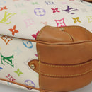 LOUIS VUITTON Monogram Multicolor Greta Hand Bag White M40195 LV Auth KD418V-15