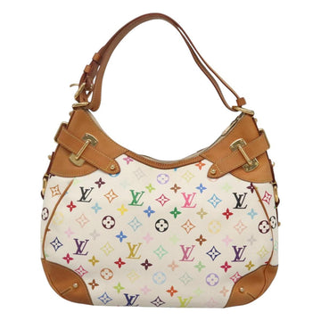 LOUIS VUITTON Monogram Multicolor Greta Hand Bag White M40195 LV Auth KD418V - 0