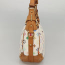 LOUIS VUITTON Monogram Multicolor Greta Hand Bag White M40195 LV Auth KD418V-3