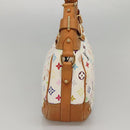 LOUIS VUITTON Monogram Multicolor Greta Hand Bag White M40195 LV Auth KD418V-4