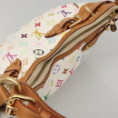 LOUIS VUITTON Monogram Multicolor Greta Hand Bag White M40195 LV Auth KD418V-6