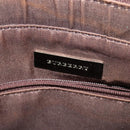 BURBERRY Nova Check Tote Bag Canvas Beige Silver Auth KD427-10