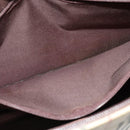 BURBERRY Nova Check Tote Bag Canvas Beige Silver Auth KD427-19