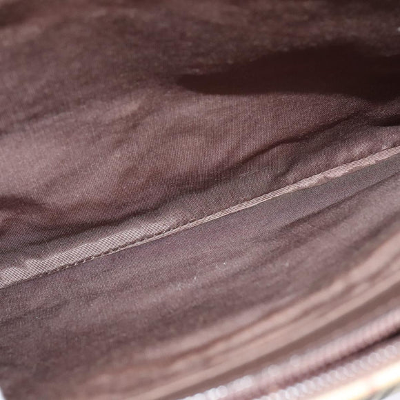 BURBERRY Nova Check Tote Bag Canvas Beige Silver Auth KD427