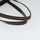 BURBERRY Nova Check Tote Bag Canvas Beige Silver Auth KD427-7