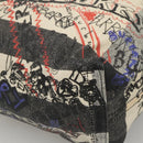 BURBERRY Tote Bag Coated Canvas White Auth KD428-14