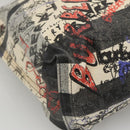 BURBERRY Tote Bag Coated Canvas White Auth KD428-15