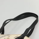 BURBERRY Tote Bag Coated Canvas White Auth KD428-8