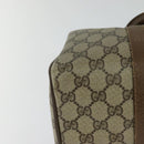 GUCCI GG Supreme Web Sherry Line Boston Bag PVC Beige Gold 40 02 007 Auth KD431-12