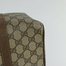 GUCCI GG Supreme Web Sherry Line Boston Bag PVC Beige Gold 40 02 007 Auth KD431-13