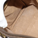 GUCCI GG Supreme Web Sherry Line Boston Bag PVC Beige Gold 40 02 007 Auth KD431-20