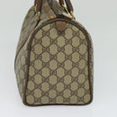 GUCCI GG Supreme Web Sherry Line Boston Bag PVC Beige Gold 40 02 007 Auth KD431-4
