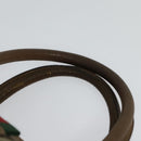 GUCCI GG Supreme Web Sherry Line Boston Bag PVC Beige Gold 40 02 007 Auth KD431-8