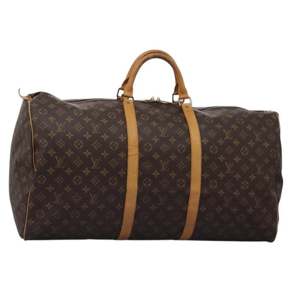 LOUIS VUITTON Monogram Keepall 60 Boston Bag M41422 LV Auth KD439