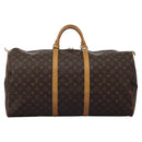 LOUIS VUITTON Monogram Keepall 60 Boston Bag M41422 LV Auth KD439-13