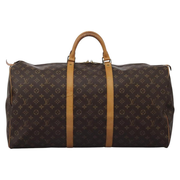 LOUIS VUITTON Monogram Keepall 60 Boston Bag M41422 LV Auth KD439