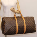 LOUIS VUITTON Monogram Keepall 60 Boston Bag M41422 LV Auth KD439-22