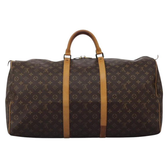 LOUIS VUITTON Monogram Keepall 60 Boston Bag M41422 LV Auth KD439