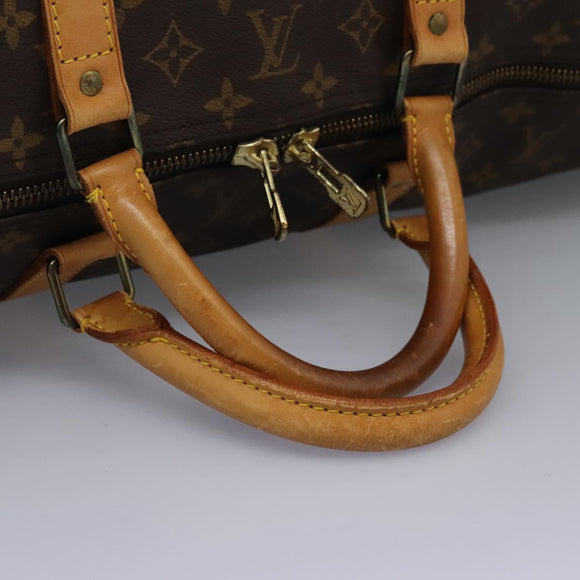 LOUIS VUITTON Monogram Keepall 60 Boston Bag M41422 LV Auth KD439