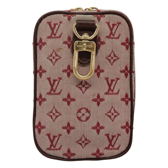 LOUIS VUITTON Monogram Mini Usu Digital Pouch Red M60001 LV Auth KD445