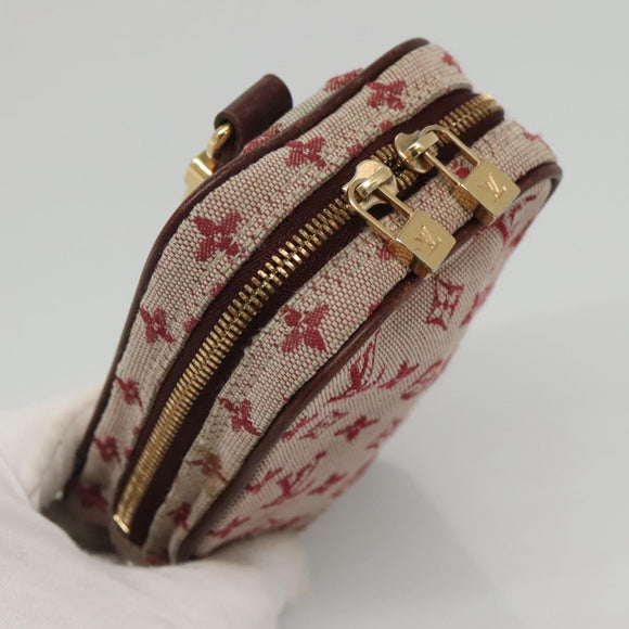 LOUIS VUITTON Monogram Mini Usu Digital Pouch Red M60001 LV Auth KD445