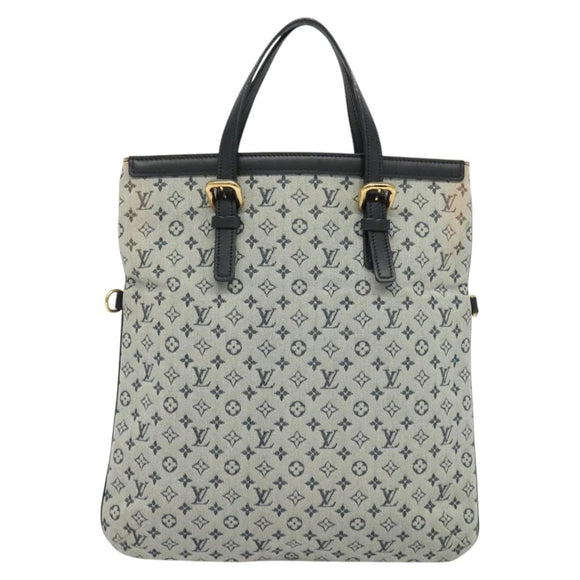 LOUIS VUITTON Monogram Mini Françoise Tote Bag 2way Blue M92208 LV Auth KD446