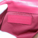 BURBERRY Nova Check Shoulder Bag PVC Pink Beige gold Auth KD447-10