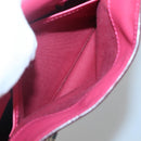 BURBERRY Nova Check Shoulder Bag PVC Pink Beige gold Auth KD447-12