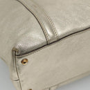GUCCI Interlocking Tote Bag Leather Gold 162094 Auth KD453-16