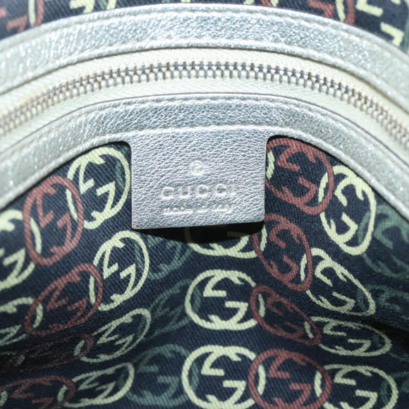 GUCCI Interlocking Tote Bag Leather Gold 162094 Auth KD453