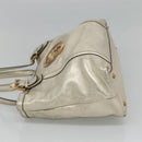 GUCCI Interlocking Tote Bag Leather Gold 162094 Auth KD453-3