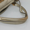 GUCCI Interlocking Tote Bag Leather Gold 162094 Auth KD453-7