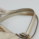 GUCCI Interlocking Tote Bag Leather Gold 162094 Auth KD453-8