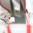 FENDI Bunny Mark Jacobs Collaboration Bag Leather White Red Silver Auth KD455-25