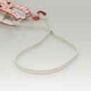 FENDI Bunny Mark Jacobs Collaboration Bag Leather White Red Silver Auth KD455-8