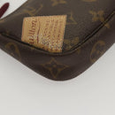 LOUIS VUITTON Monogram Label Mini Pochette Accessoires Pouch M63798 Auth KD465-14