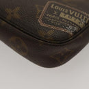 LOUIS VUITTON Monogram Label Mini Pochette Accessoires Pouch M63798 Auth KD465-17
